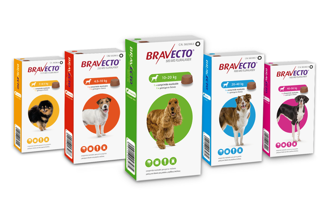Bravecto Chew dogs packshots