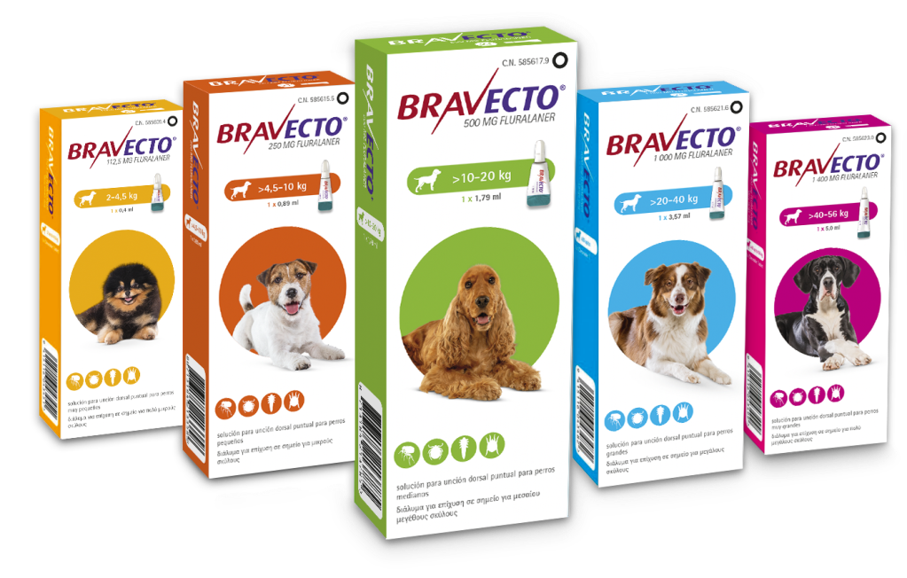 Bravecto Spot on Dogs packshot